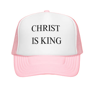 Christ is King Foam trucker hat