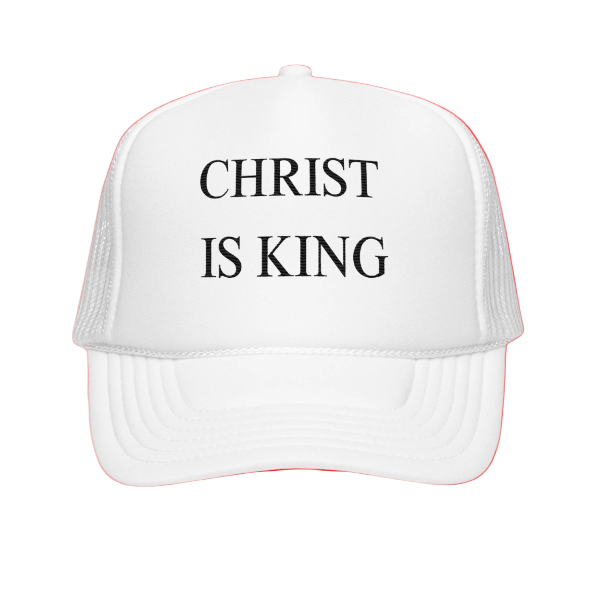 Christ is King Foam trucker hat