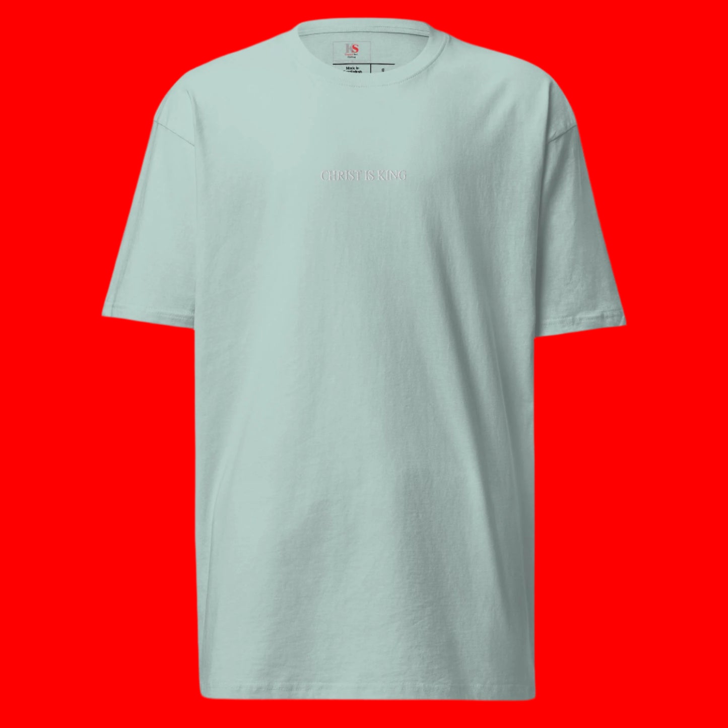 Christ is King Men’s premium heavyweight tee