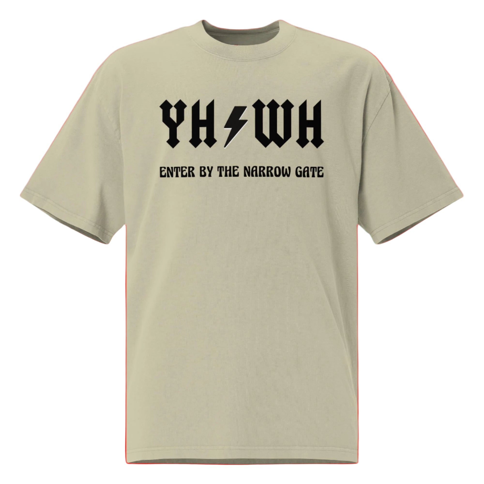 YHWH Oversized faded t-shirt