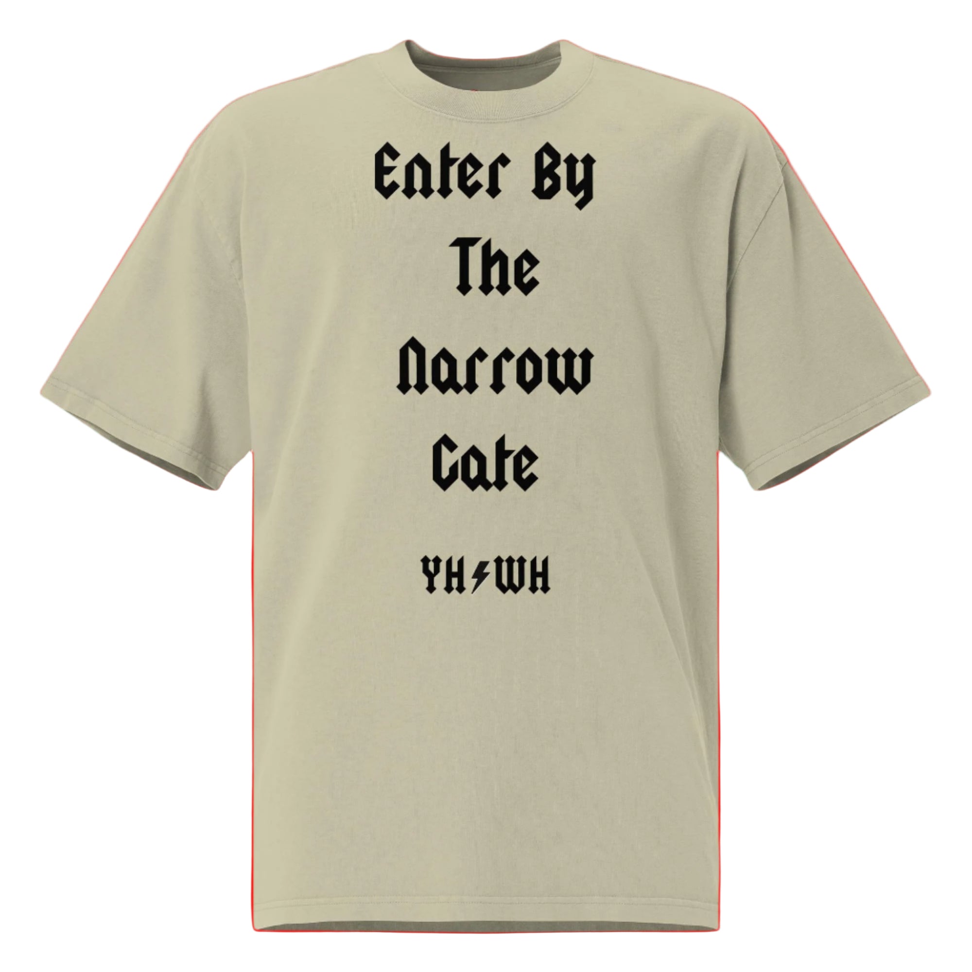 Enter by The Narrow Gate Oversized faded t-shirt
