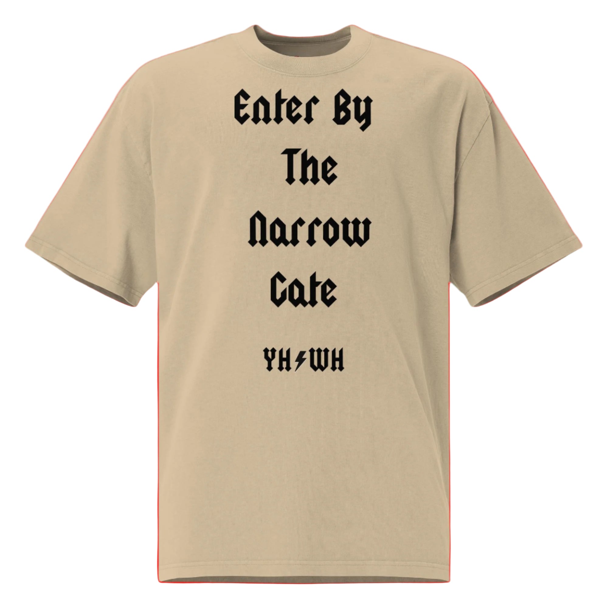Enter by The Narrow Gate Oversized faded t-shirt