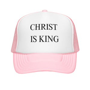 Christ is King Foam trucker hat