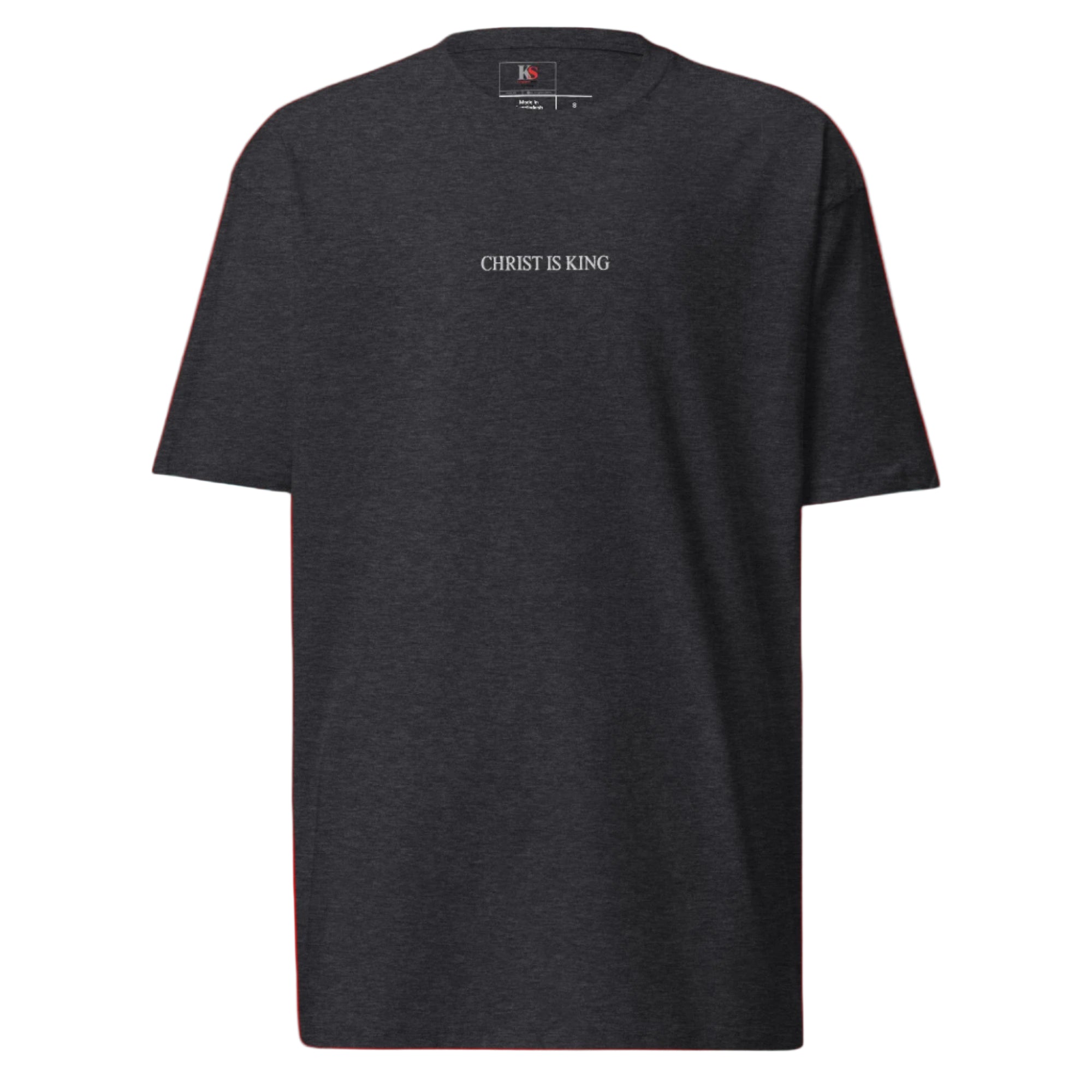 Christ is King Men’s premium heavyweight tee