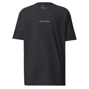 Christ is King Men’s premium heavyweight tee