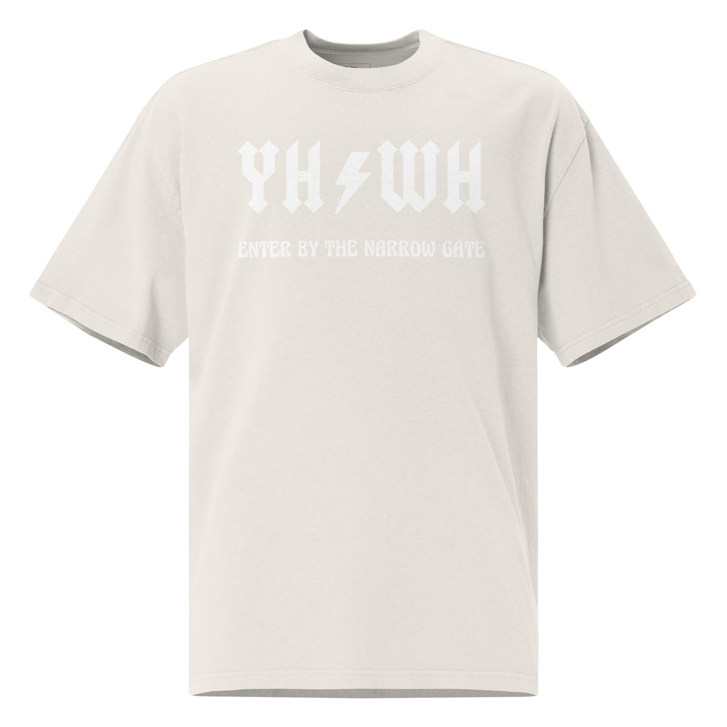 YHWH (2) Oversized faded t-shirt