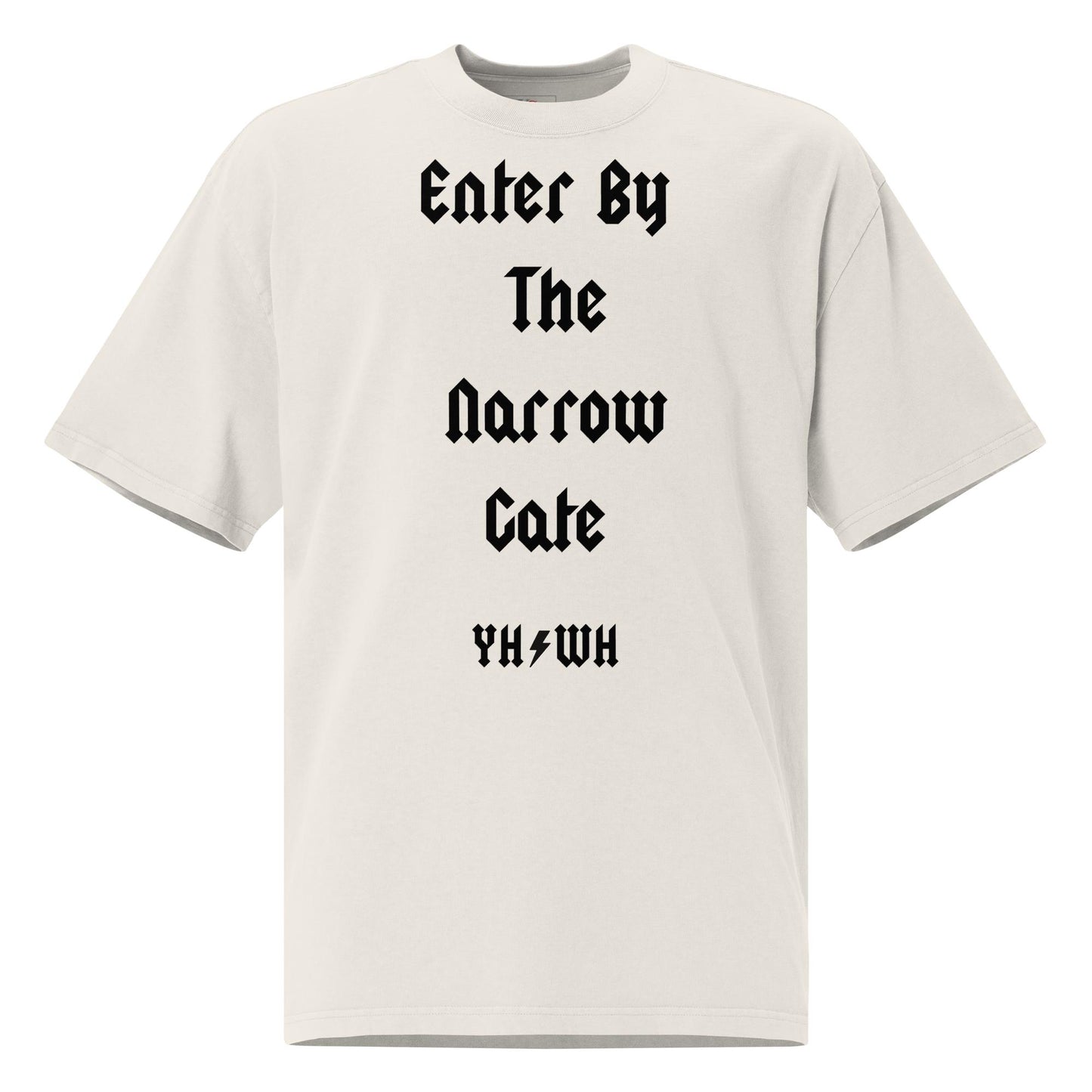 Enter by The Narrow Gate Oversized faded t-shirt