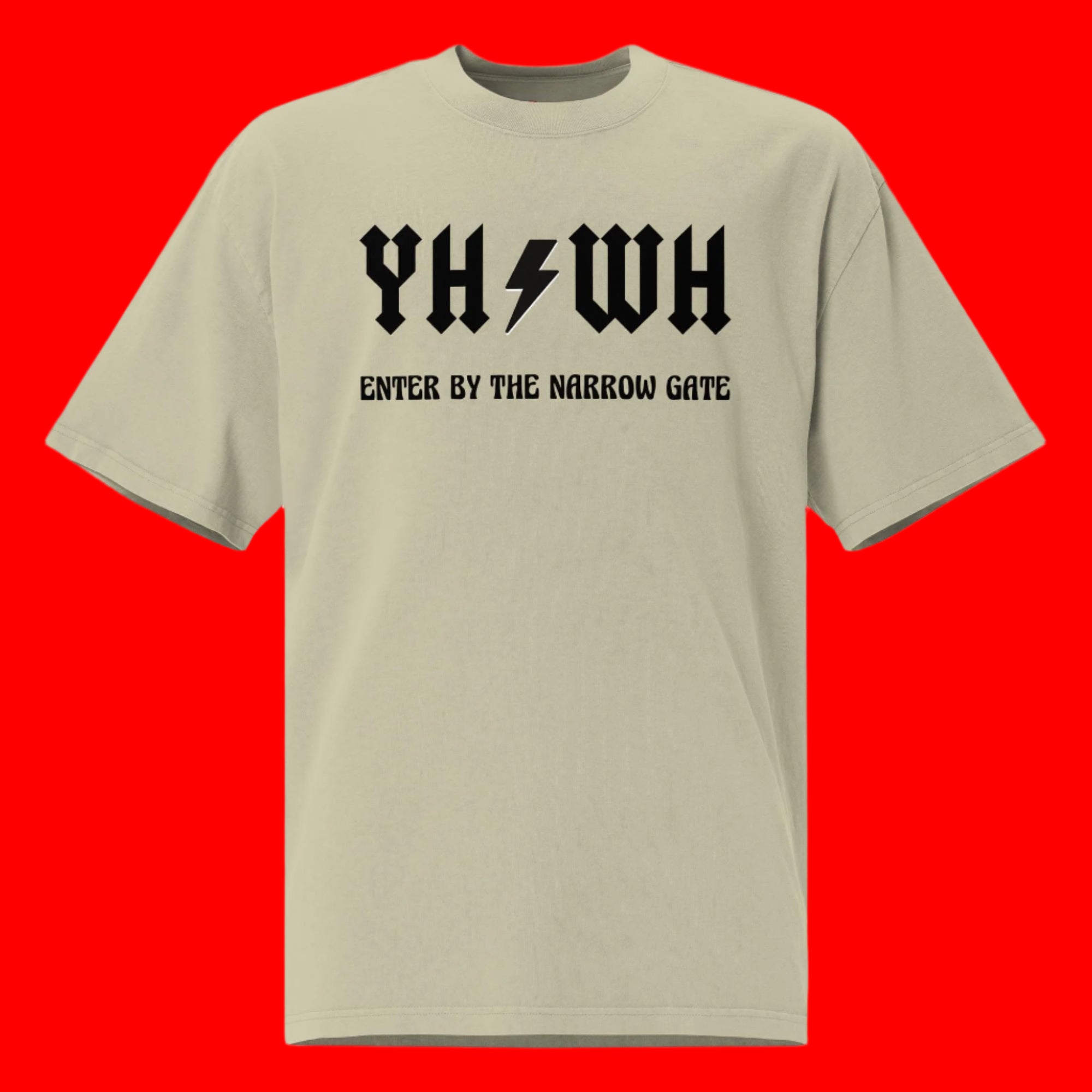 YHWH Oversized faded t-shirt