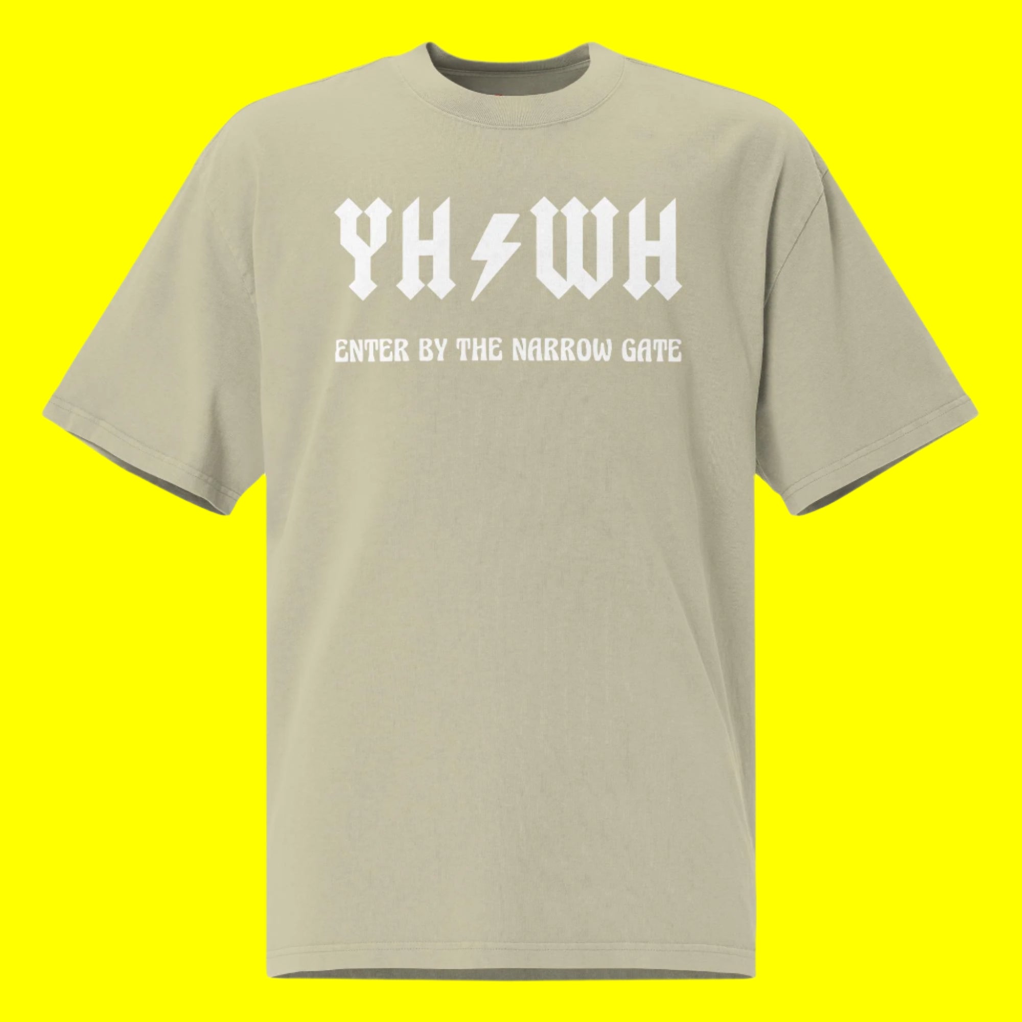 YHWH (2) Oversized faded t-shirt
