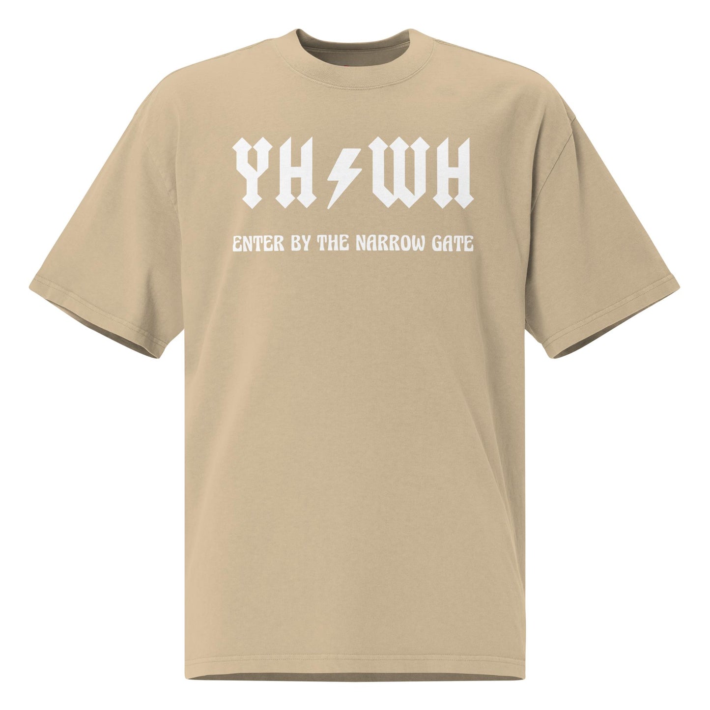 YHWH (2) Oversized faded t-shirt