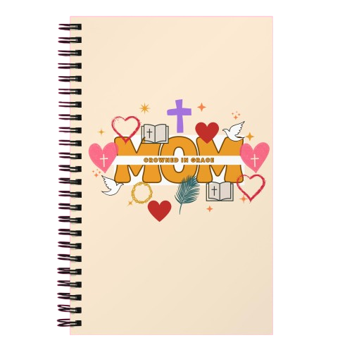 Crowned in Grace Spiral notebook