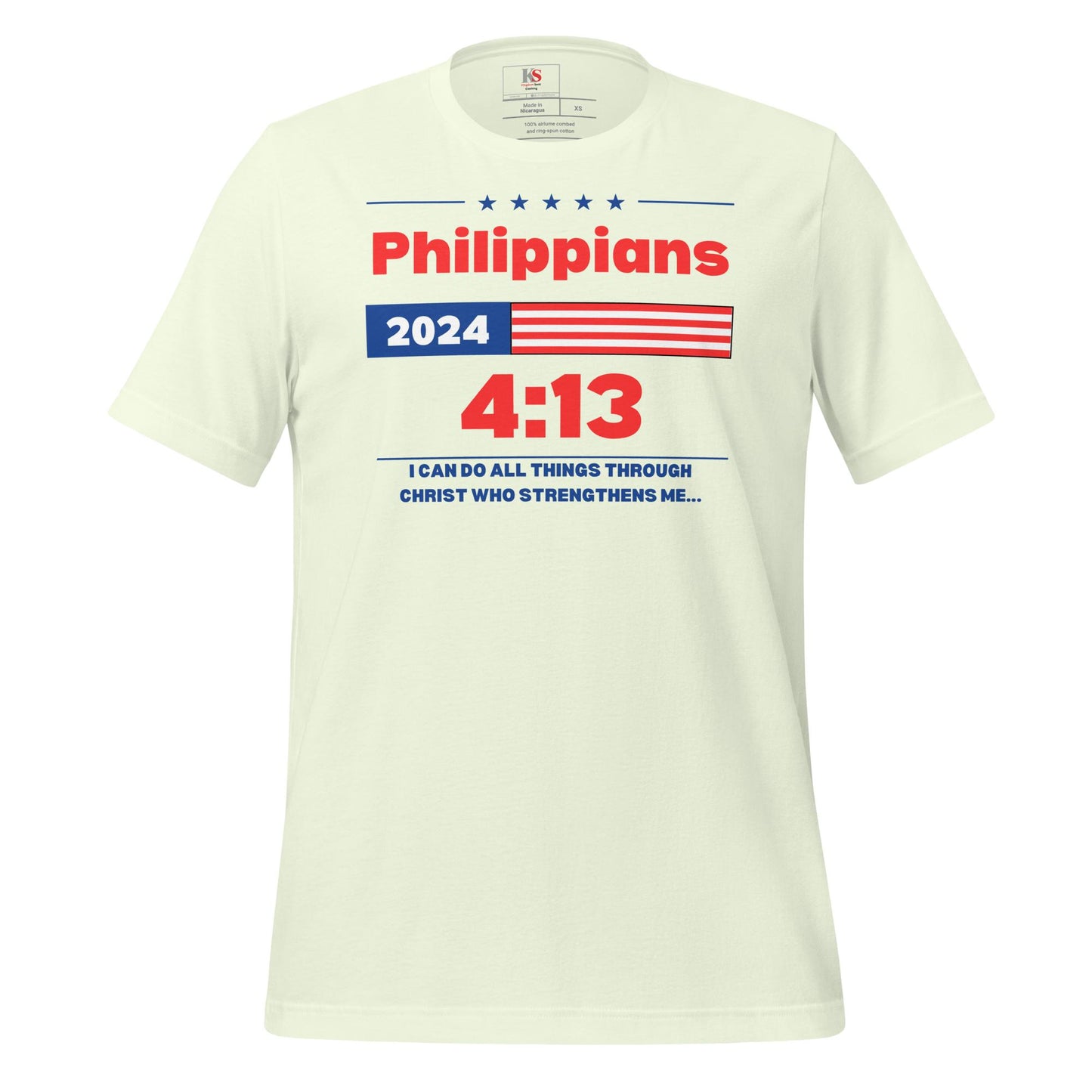 Her Philippians 4:13 Election t-shirt