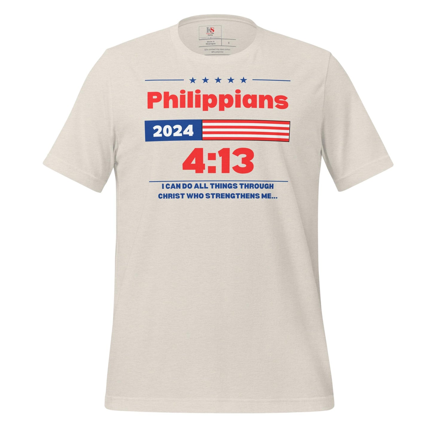 Her Philippians 4:13 Election t-shirt