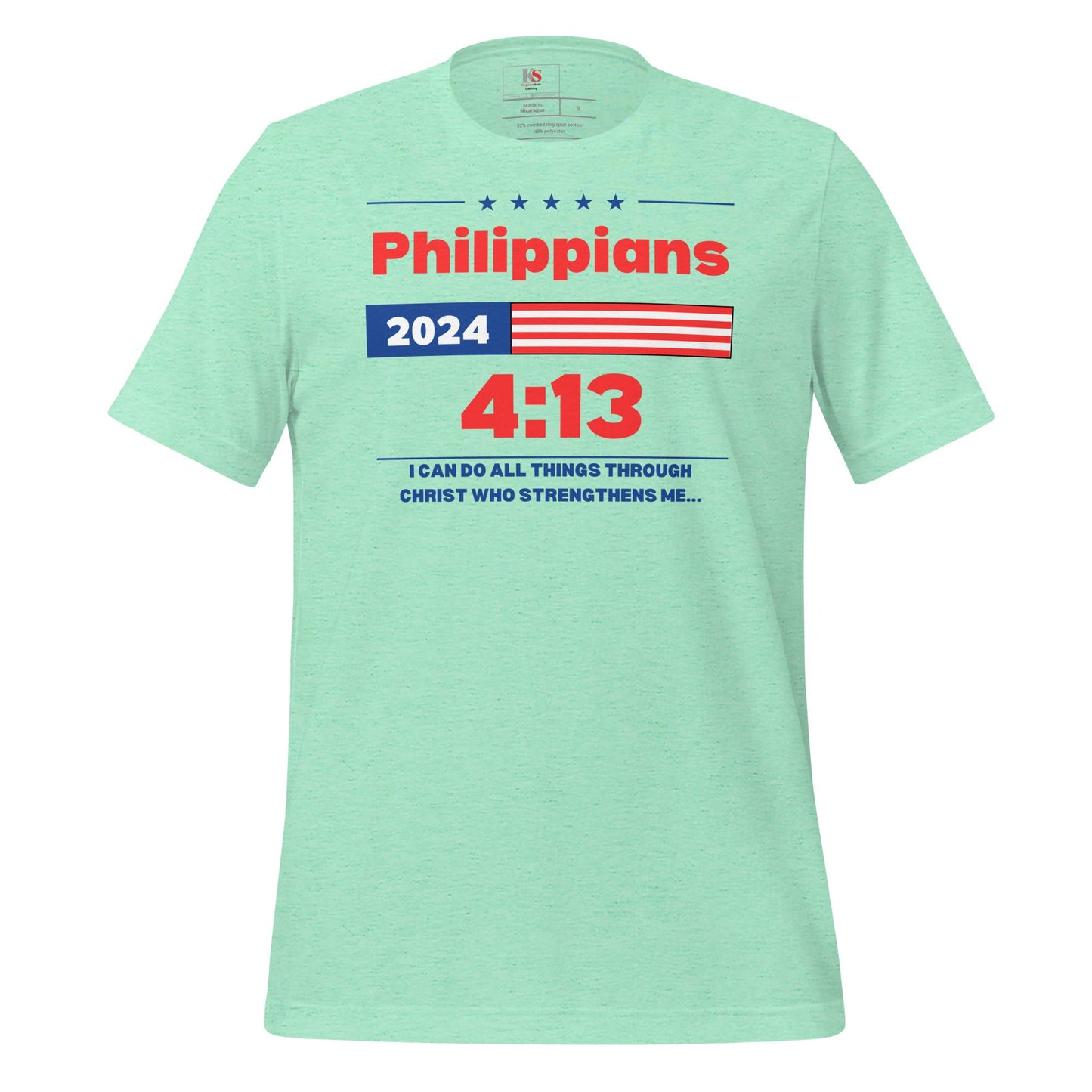 Her Philippians 4:13 Election t-shirt