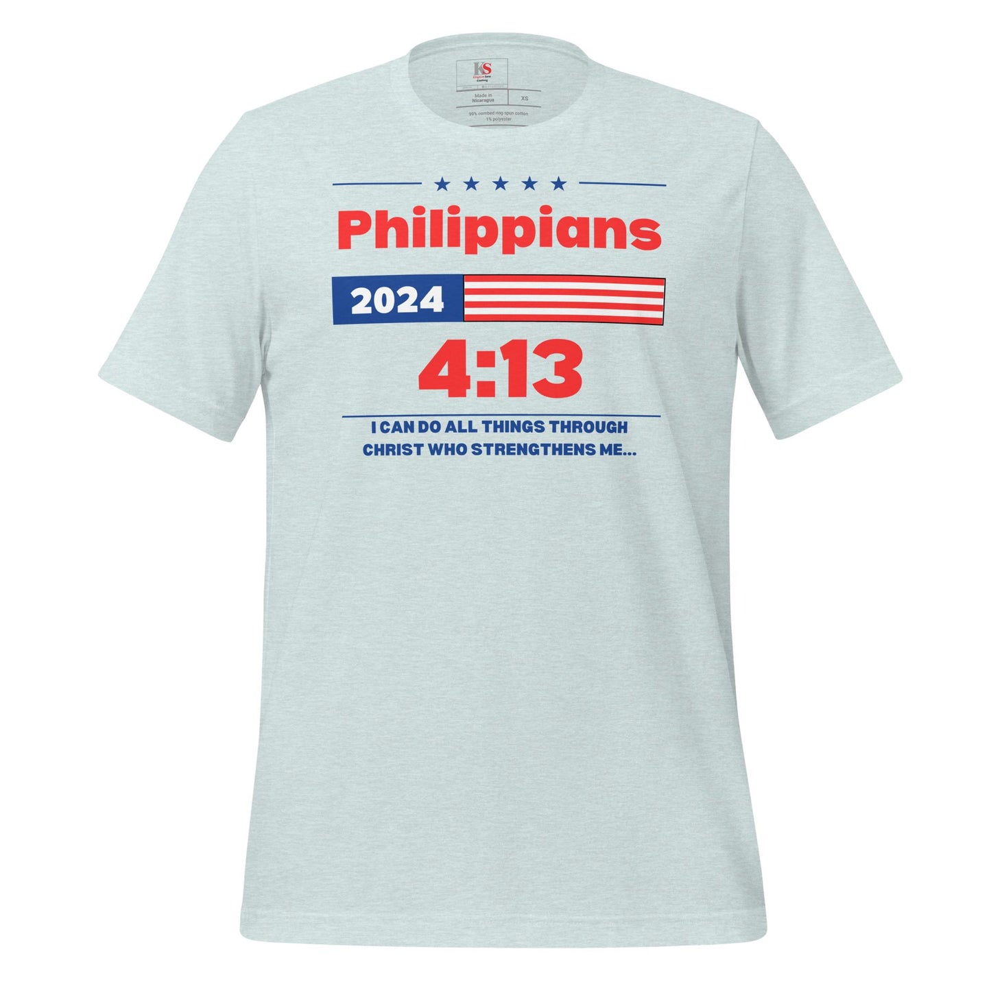 Her Philippians 4:13 Election t-shirt