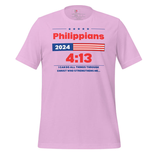 Her Philippians 4:13 Election t-shirt